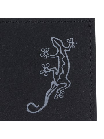 oxmox New Cryptan Geldbörse RFID Schutz 11 cm schwarz-lizard grey