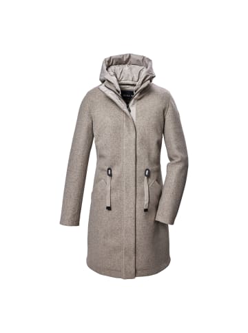 G.I.G.A. DX by KILLTEC Parka mit abknöpfbarer Kapuze in Beige8017