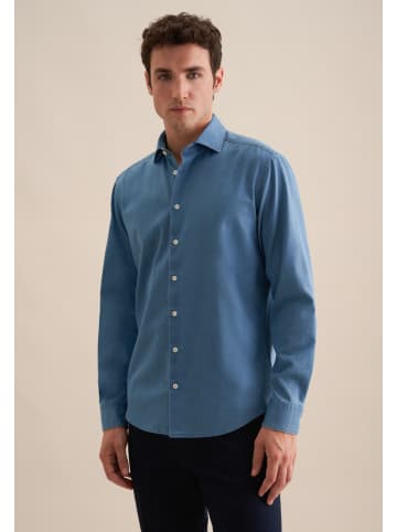 Seidensticker Denimhemd Regular in Mittelblau