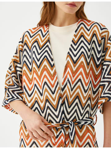 KOTON Kimono in Braun Gemustert