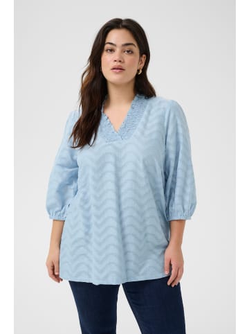 KAFFE curve Langarm-Bluse KCvitana in Soft Chambray