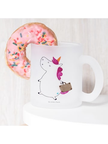 Mr. & Mrs. Panda Trinkbecher Einhorn Koffer ohne Spruch in Transparent