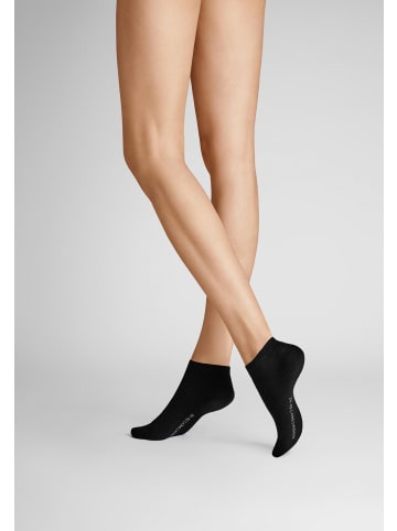 Hudson Sneakersocken Only 2-Pack hautfreundlich in Black