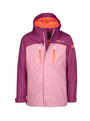 Trollkids Regenjacke "Nusfjord" in Orchidee/Maulbeere