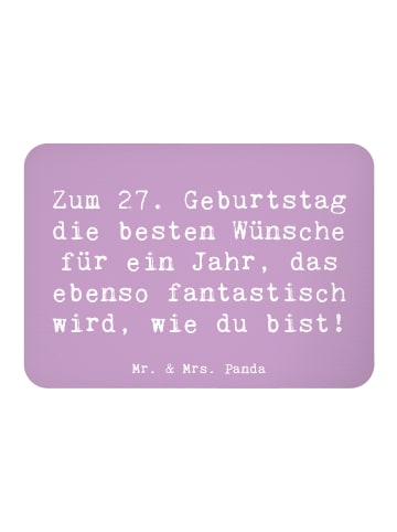 Mr. & Mrs. Panda Magnet Spruch 27. Geburtstag Wünsche mit Spruch in Lavendeltraum