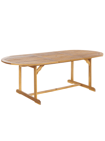 Beliani Esstisch MAUI in Braun - (W) 100 x (H) 74 x (L) 160 cm