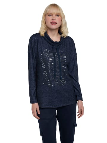 Gina Laura Sweatshirt in navy blau