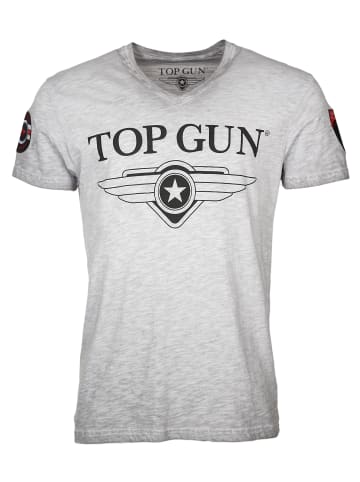 TOP GUN T-Shirt Stormy TG20191005 in grey mélange