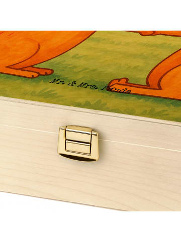 Mr. & Mrs. Panda Teekiste Füchse Liebe Design mit Spruch in Weiß