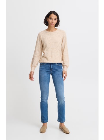 b. young Strickpullover BXOKAMA Regular fit in Cement Melange