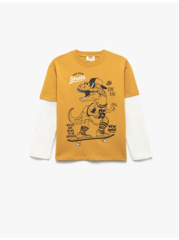 KOTON TSHIRT LS in Senf