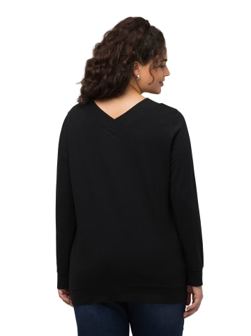 Ulla Popken Sweatshirt in schwarz