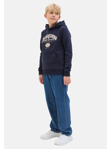 JACK & JONES Junior Hoodie 'Ari Branding' in dunkelblau