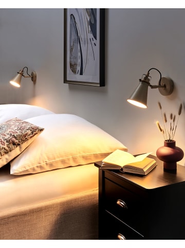 Beliani 2er-Set Wandleuchten MOYOLA in Beige/Gold