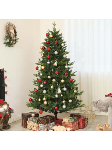 HOMCOM Weihnachtsbaum-Ø105 x 180H cm-Grün