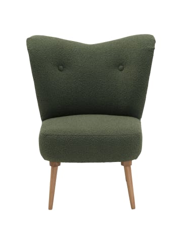 58 aufm Kessel COCKTAILSESSEL Kayra Bouclé-Gewebe grün