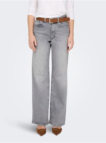 ONLY Jeans mit weitem Bein in Medium Grey Denim