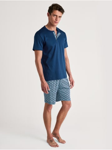 Calida Pyjama in pottery blue