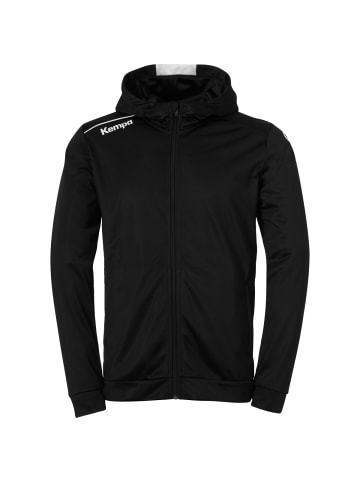 Kempa Trainingsjacke PLAYER HOOD JACKET in schwarz/weiß