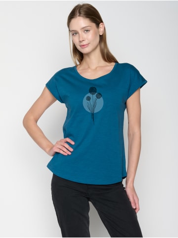 GreenBomb T-Shirt Nature Allium in Rich Blue