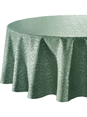 Erwin Müller Jacquard, Baumwollmischung, Gewebt Tischdecke Hamm in salbei