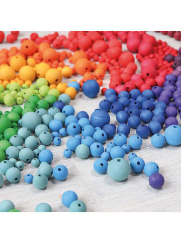 Grimm's 96 Große Holzperlen ab 1 Jahr in bunt