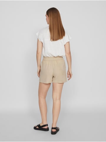 Vila Kurze Stoff Bermuda Shorts Hot Pants in Grau