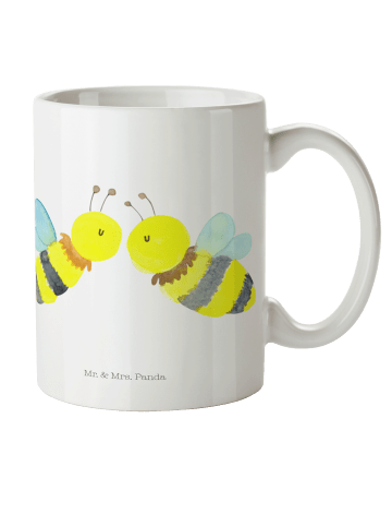 Mr. & Mrs. Panda Trinklernbecher Biene Liebe ohne Spruch in Weiß