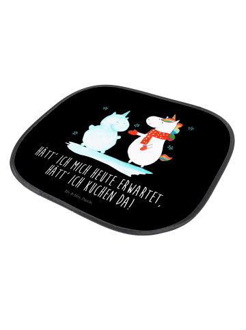 Mr. & Mrs. Panda Sonnenschutz Auto Fenster Einhorn Schneemann mi... in Schwarz