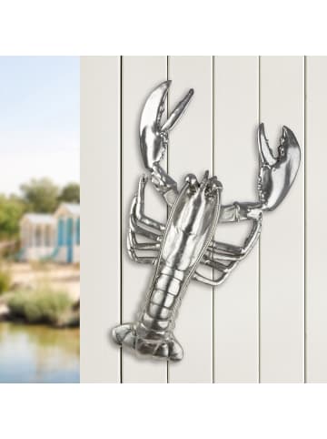GILDE Figur, Wandobjekt Lobster silberfarben - (H) 41,5 cm