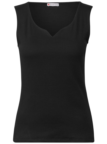 Street One 'Top mit Herzausschnitt Style Gania' Schwarz