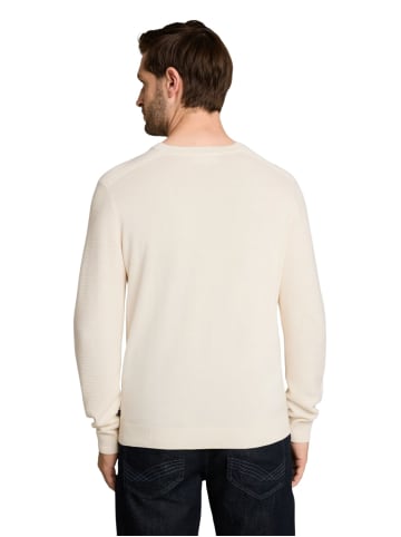 Tom Tailor Pullover STRUCTURED CREWNECK KNIT in Weiß