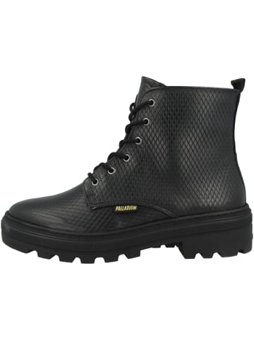 Palladium Schnürboots Pampa Cult Hi EMB in schwarz