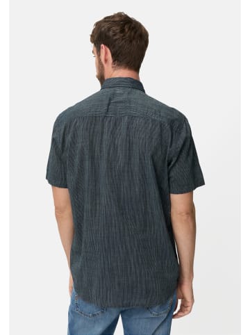 Camel Active Kurzarmhemd mit Kontrastdetails in Dunkelblau