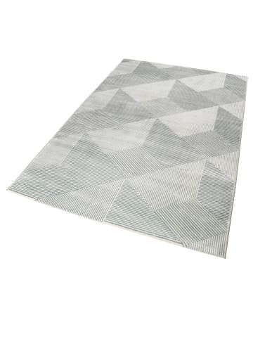 ESPRIT Teppich Velvet Groove in grün grau