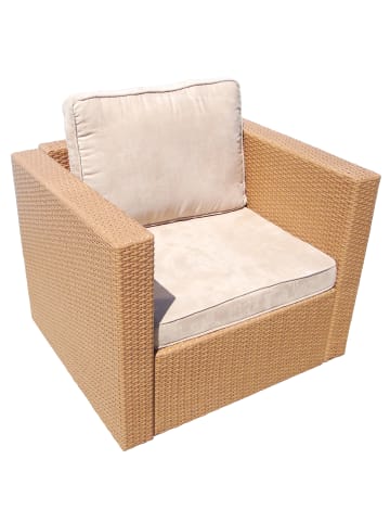 GMD Living Gartensessel, Lounge Sessel VARIOFLEX V4 in Hellbraun
