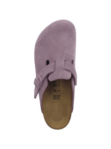 Birkenstock Clogs Boston Velours schmal in lila