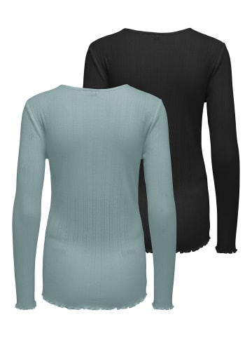 ONLY 2er-Pack Top in Silver Blue