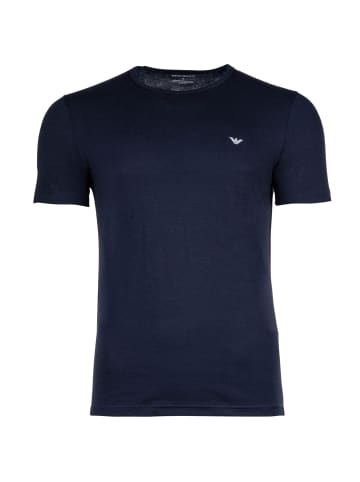 Emporio Armani T-Shirt 2er Pack in Blau/Weiß