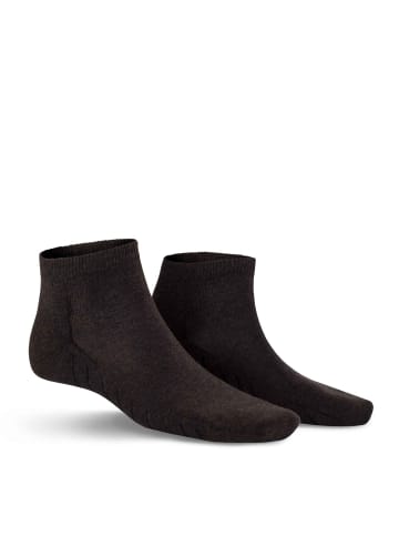 Kunert Sneakersocken Fresh Up klimaregulierend in Brown-mel.