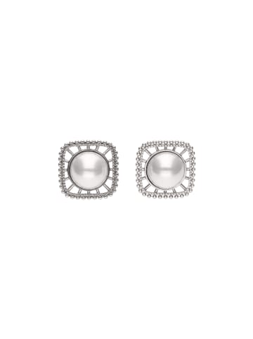 usha FESTIVAL Women Stud Earrings in Silver White