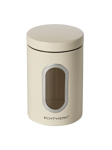 Echtwerk 1 er-Set Metall Vorratsdose 14 l in Creme