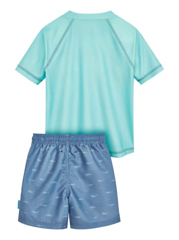 Playshoes UV-Schutz Bade-Set Hai Shorts in türkis