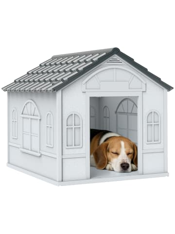 Pawhut Hundehütte 65L x 75,7B x 63H cm