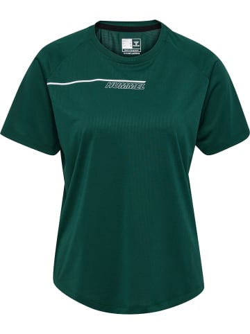 Hummel T-Shirt Hmlcourt Paddeltennis Damen in RAIN FOREST