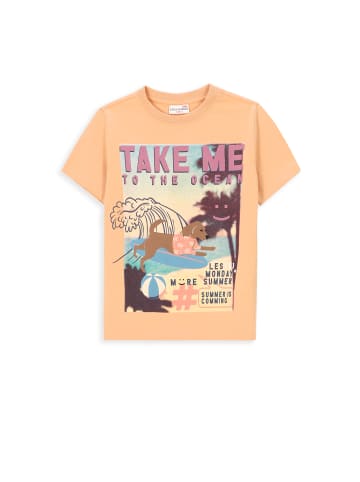 Coccodrillo T-Shirt mit kurzen Ärmeln in orange