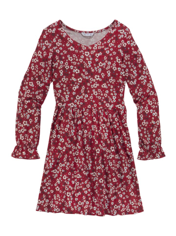 Delmao Jerseykleid in rot geblümt