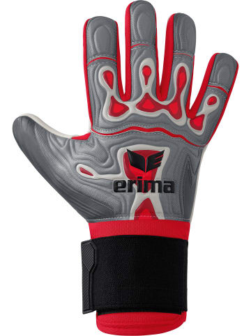 erima Erwachsene Torwarthandschuhe in grau/rot