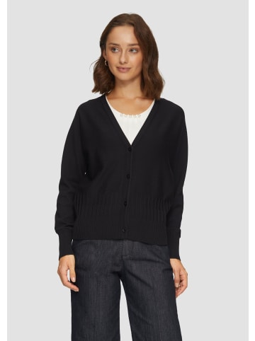 s.Oliver BLACK LABEL Strickjacke langarm in Schwarz