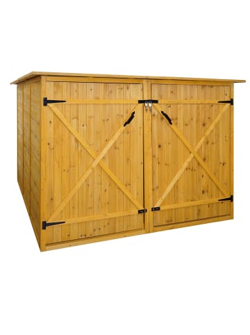 MCW 2er-Fahrradgarage H60, Braun